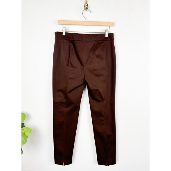 NWT Talbots Brown Classic Side Zip Pant Sz 8p - Picture 2 of 8